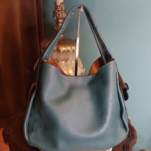 Coach 1941 Retired Bandit 39 Dark Turquiose Glovetanned Pebble Leather  Gunmetal